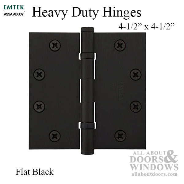 Heavy Duty Ball Bearing Hinge, Square Corners, 4-1/2