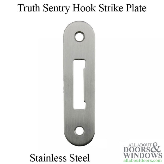 Hook Strike Plate 1-3/16" x 3-7/8" - Truth Sentry - SS