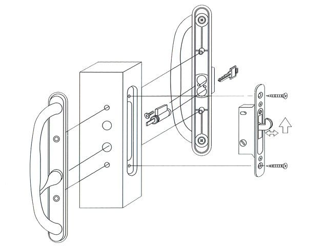 Mortise Lock Face Plate, Wide, 5-3/8 inch Hole Spacing - Mortise Lock Face Plate, Wide, 5-3/8 inch Hole Spacing