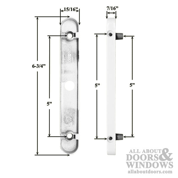 Inside Mounting Plate for Locking Sliding Patio Door Handle - Inside Mounting Plate for Locking Sliding Patio Door Handle