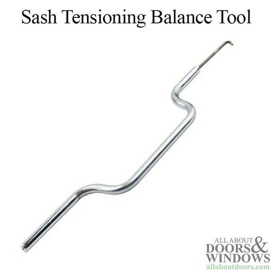 Single Hook Sash Tensioning Spiral Balance for Non-Tilting Windows