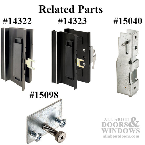 Keyed Locking Unit, Sliding Patio Door, Diecast - Zinc - Keyed Locking Unit, Sliding Patio Door, Diecast - Zinc