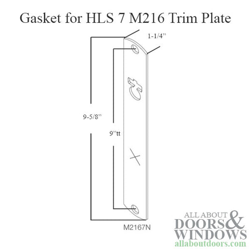 Gasket for HLS 7 M216 Trim Plate - Gasket for HLS 7 M216 Trim Plate