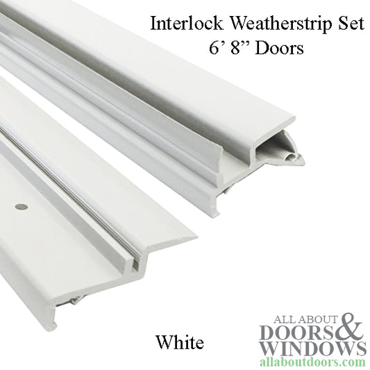 Andersen Interlock Weatherstrip Set, 6'8" Perma-Shield Gliding Door - White