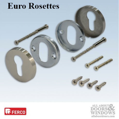 Round Rosettes for Profile cylinder, 1-3/4 or 2-1/4 doors