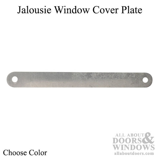 Cover Plate, Jalousie Window 4-3/4 Hole Spacing - Choose Color