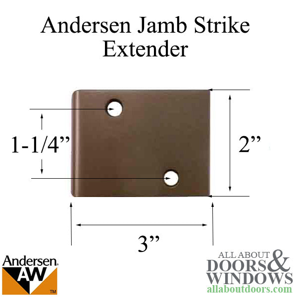 Andersen Jamb Strike Extender, 3