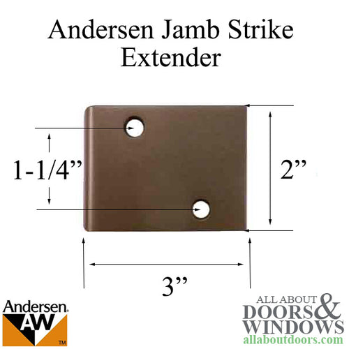 Andersen Jamb Strike Extender, 3