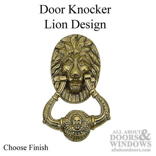 Lion Door Knocker 7-1/2