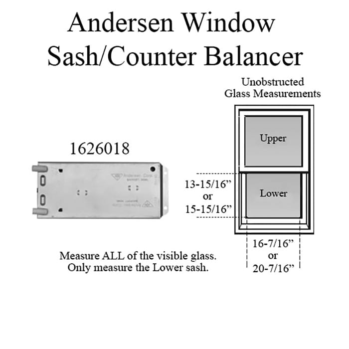 Andersen 200 Series Narroline Window Sash/Counter Balancer - 431 - Andersen 200 Series Narroline Window Sash/Counter Balancer - 431