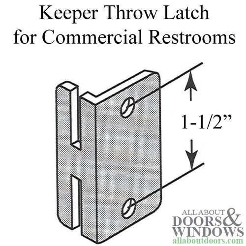Keeper Throw Latch for Commercial Restrooms - Keeper Throw Latch for Commercial Restrooms