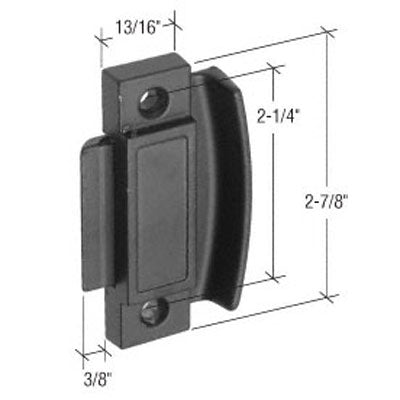 Latch and Pull - Vinyl and Aluminum Hardware, Diecast - Black - Latch and Pull - Vinyl and Aluminum Hardware, Diecast - Black