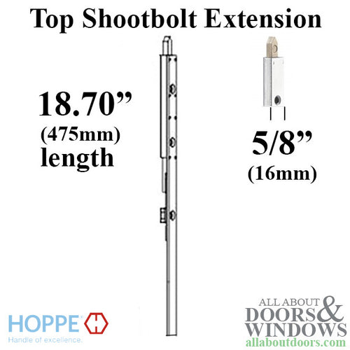 16mm Manual Top Extension, Shootbolt 18.70