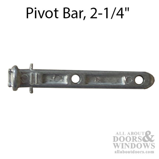 Pivot Bar, 2-1/4", 2 holes, 1" spacing Round end with wings -  Zinc Die Cast