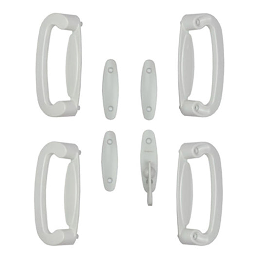 Andersen 4 Panel Gliding Door Tribeca Interior/Exterior Hardware Set - White