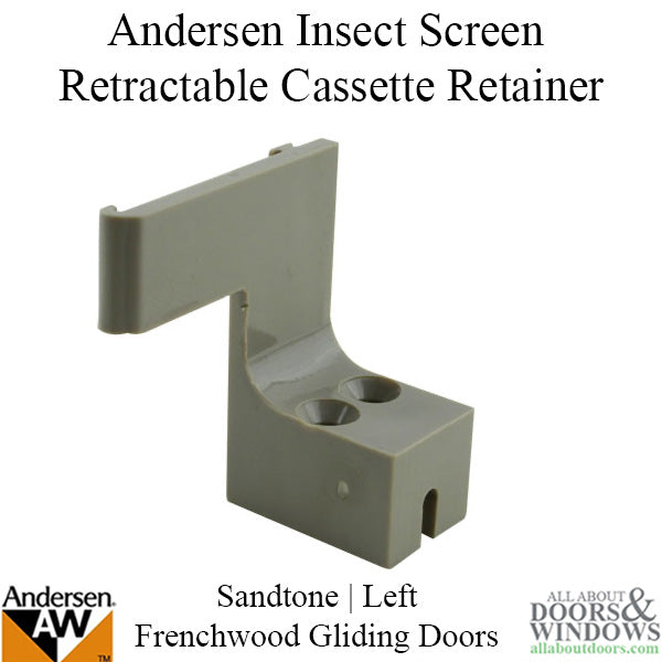 Andersen Frenchwood Gliding Doors - Cassette Retainer - Insect Screen Retractable - LH - Andersen Frenchwood Gliding Doors - Cassette Retainer - Insect Screen Retractable - LH