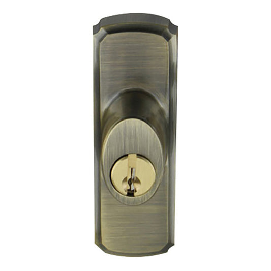 Andersen Window-Frenchwood Gliding Door Hardware, Newbury/Lock Assembly w/keys - Antique Brass - RH