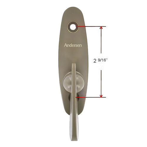 Andersen New Style Tribeca Series Interior Thumb Latch for 2 Panel Gliding Door - Stone - Andersen New Style Tribeca Series Interior Thumb Latch for 2 Panel Gliding Door - Stone