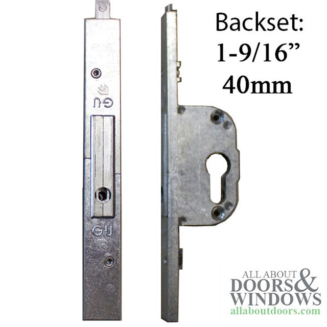 Terrace Door Mortise Lock with Profile cylinder Bore, Backset 1-9/16