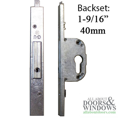 Terrace Door Mortise Lock with Profile cylinder Bore, Backset 1-9/16