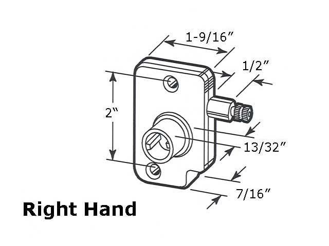 Operator for Awning or Jalousie Louver Torque 2 Inch Right Hand - Operator for Awning or Jalousie Louver Torque 2 Inch Right Hand