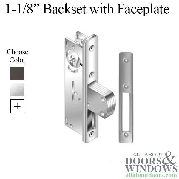 Deadbolt Lock, 1-1/8 Inch, w/ Radius Faceplate Store Front Door - 2 colors - Deadbolt Lock, 1-1/8 Inch, w/ Radius Faceplate Store Front Door - 2 colors