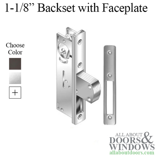 Deadbolt Lock, 1-1/8 Inch, w/ Radius Faceplate Store Front Door - 2 colors - Deadbolt Lock, 1-1/8 Inch, w/ Radius Faceplate Store Front Door - 2 colors