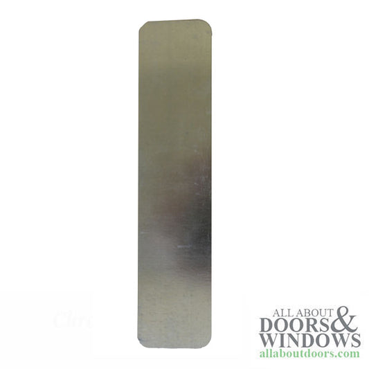 Escutcheon Mull Plate with Round Corners 2-3/4 x 12 x 1/32 Inch Steel Finish