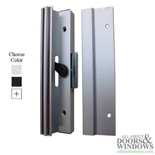 Handle Set for Sliding Patio Doors Extruded Aluminum Inside and Outside Pull 4-15/16 Inch Screw Hole Spacing