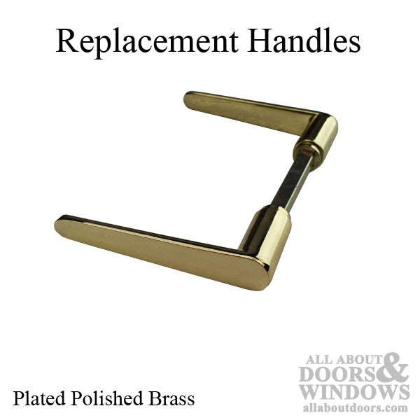 Handles Only, Replacement, MZ-35, Plated Brass - Handles Only, Replacement, MZ-35, Plated Brass