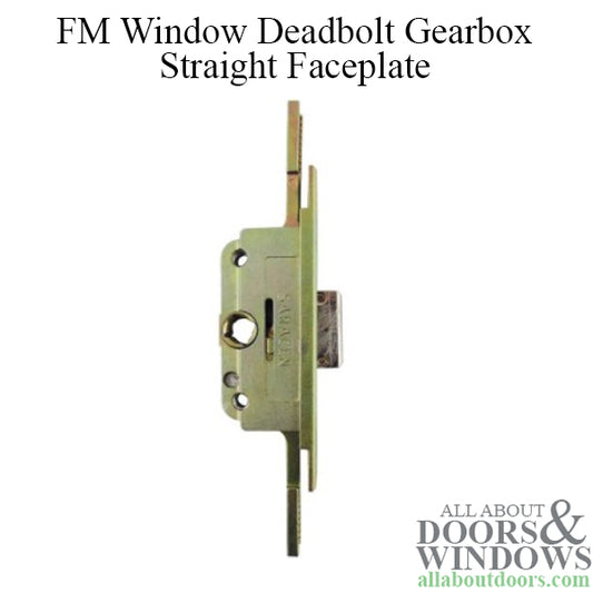 Saracen 4 FM Window Deadbolt Gearbox - Straight Faceplate