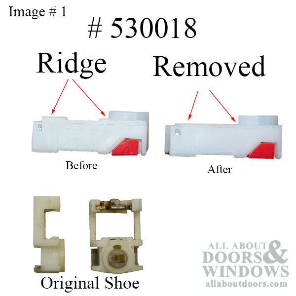 Pivot Lock Balance Shoe, 1-1/4 x 2-1/32 x 5/8, Rolox / Thermal-Gard - Pivot Lock Balance Shoe, 1-1/4 x 2-1/32 x 5/8, Rolox / Thermal-Gard