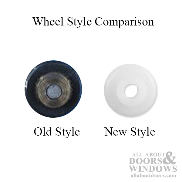 Kennaframe 3/4 Inch Pocket Door Wheel White - Kennaframe 3/4 Inch Pocket Door Wheel White