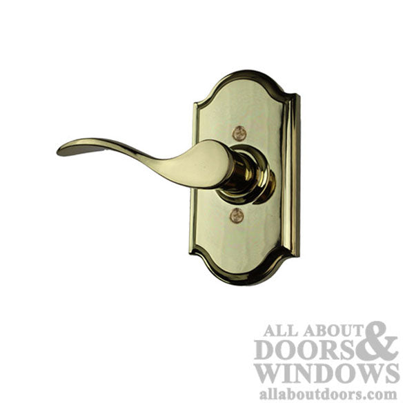 Weslock Bordeau Dummy Door Lever Premiere Polished Brass Left Hand Door Lever - Weslock Bordeau Dummy Door Lever Premiere Polished Brass Left Hand Door Lever