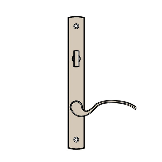 Truth Sentry Lock Handle Set, Traditional, Painted over Zinc, Beige