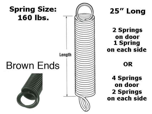 Extension Spring - 160 lbs - Blue