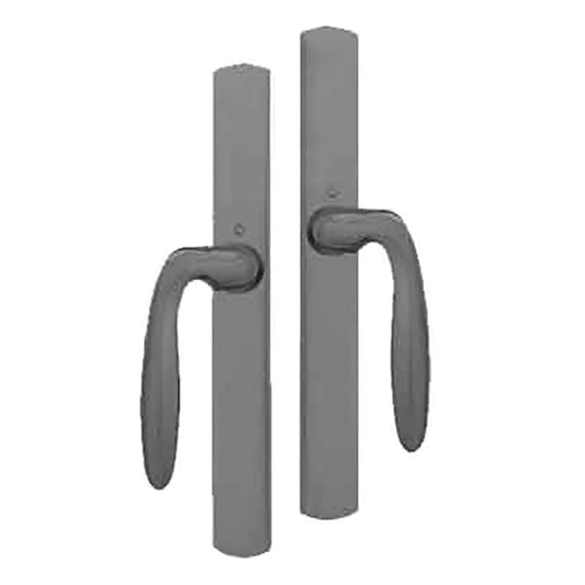 HOPPE HLS 9000 Sliding Door Handle Set with Verona Lever Fixed Dummy Oil Rubbed Brass
