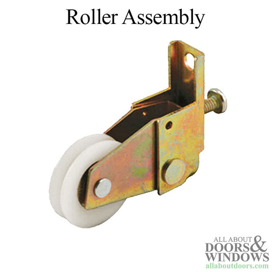 Roller Assembly with 1 Inch Nylon Wheel for Sliding Screen Door