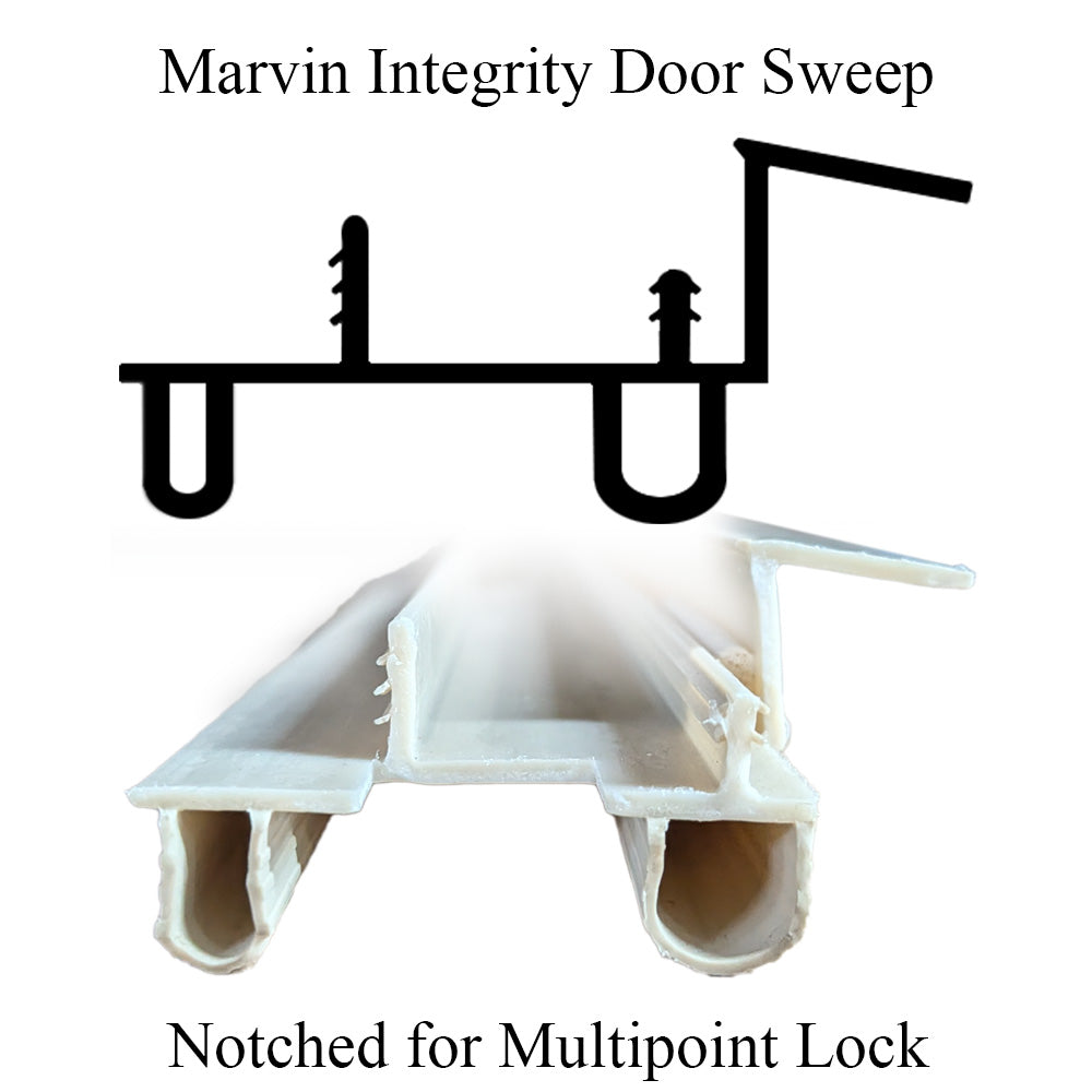 Marvin Integrity Hinged Door Sweep for Primary Active Door Right Hand Door Sweep - Marvin Integrity Hinged Door Sweep for Primary Active Door Right Hand Door Sweep
