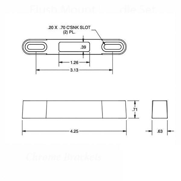 Strike Plate Keeper Raised 3/4