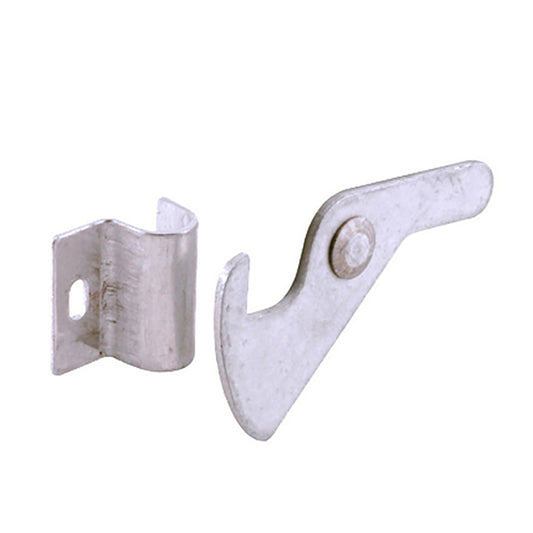 Non-Handed Economy Swing Latch & Strike for Sliding Screen Door - Aluminum