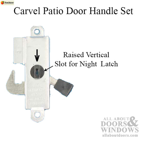 Peachtree Handle Carvel Patio Door Black - Peachtree Handle Carvel Patio Door Black