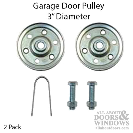 Pulley, 3 Inch diameter - 2 pack