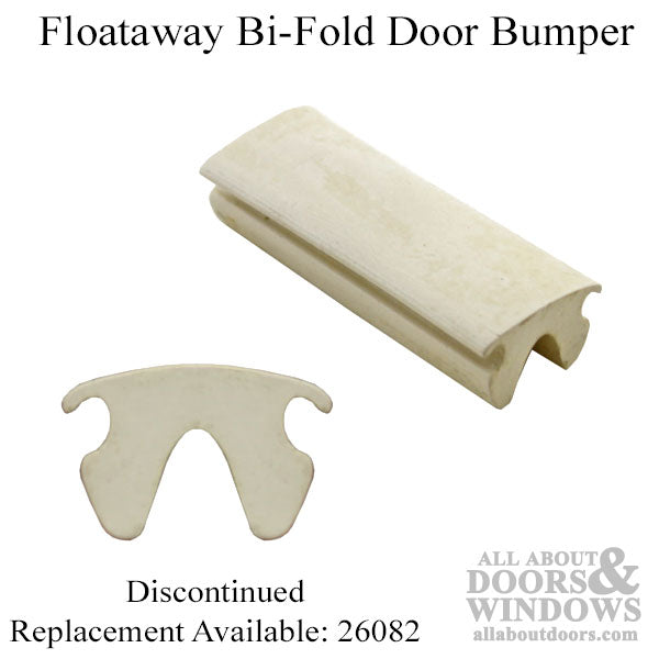 2-1/4 Inch Bi-Fold Door Rubber Floataway Bumper - 2-1/4 Inch Bi-Fold Door Rubber Floataway Bumper