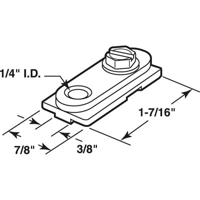 Bracket Insert, Bi-Fold Door Pivot - Bracket Insert, Bi-Fold Door Pivot