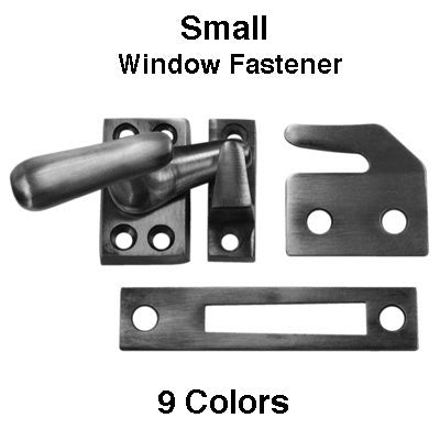 Casement Window Fastener, Small Sash / Cabinet Lock - Choose Color