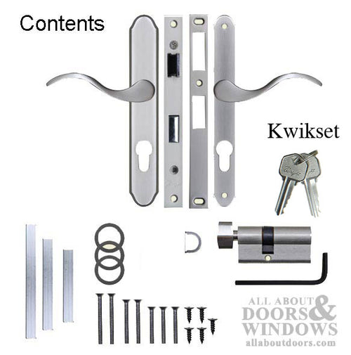 Storm Door Complete Mortise Lock and Handle with 0.875 Inch Backset - Storm Door Complete Mortise Lock and Handle with 0.875 Inch Backset