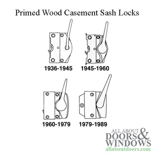 Discontinued - Andersen Casement Sash Lock 1945-1960 - Right, Bronze - Discontinued - Andersen Casement Sash Lock 1945-1960 - Right, Bronze