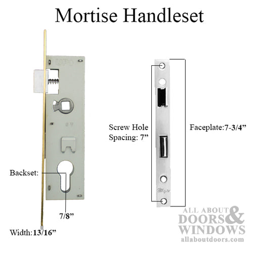 Storm Door Mortise Hardware Handle Set - Storm Door Mortise Hardware Handle Set