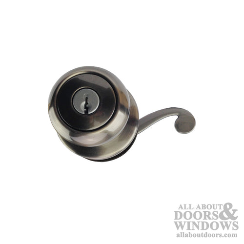Kwikset Copa x Lido US15A 400 Left Hand Keyed Entry Lock - Antique Nickel - Kwikset Copa x Lido US15A 400 Left Hand Keyed Entry Lock - Antique Nickel